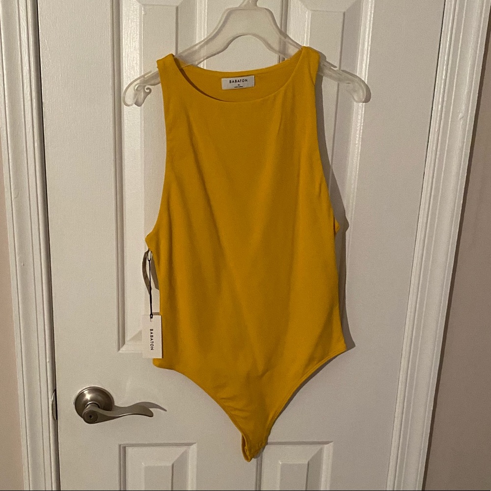 Aritzia Yellow Bodysuit